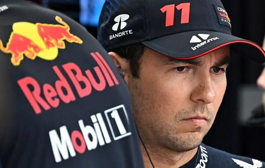 Rostro de Sergio "Checo" Pérez con expresión seria