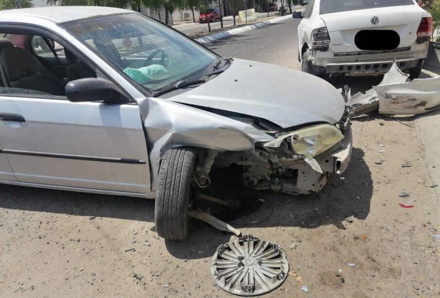 Choque vehicular en La Paz