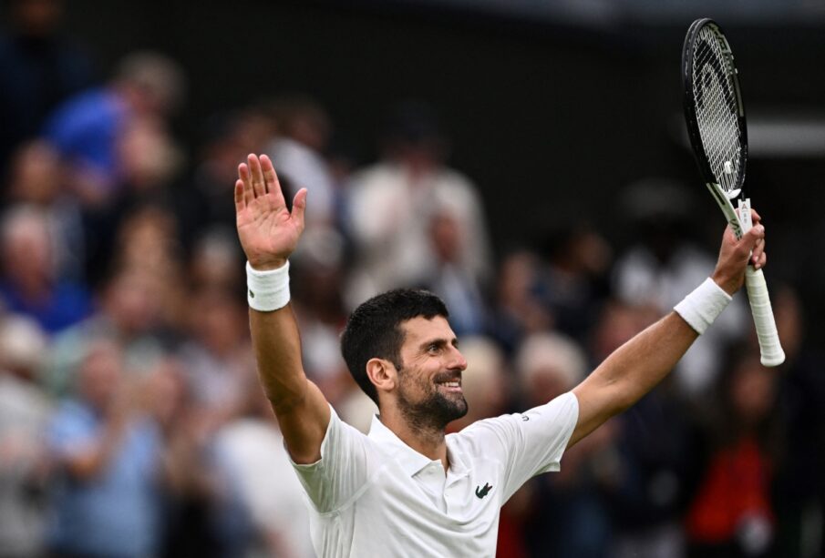 Tenis: Djokovic pasa a su novena final de Wimbledon