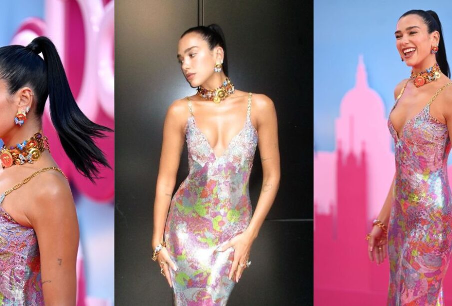 Dua Lipa en presentación de Barbie en Londres