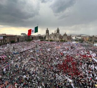 Festejo de AMLO