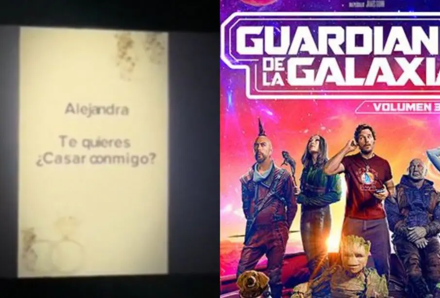 Propuesta de matrimonio en el cine