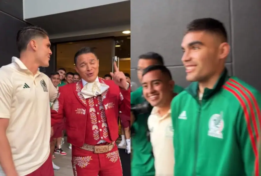 Selección Mexicana recibe serenata previo final de Copa Oro