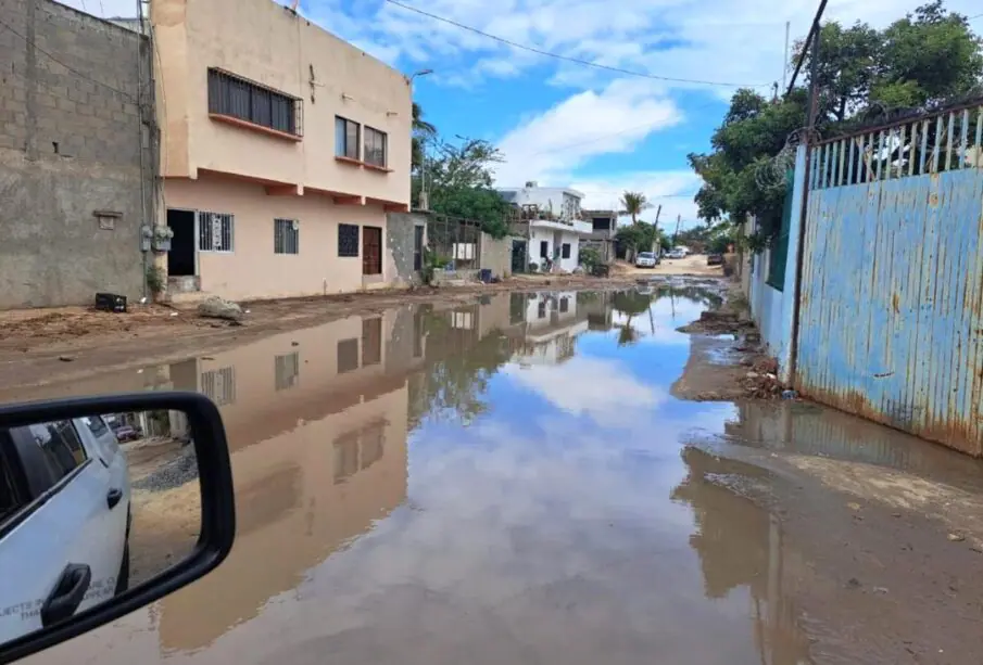 Inundaciones en Los Cabos tras las lluvias por la Baja Presión