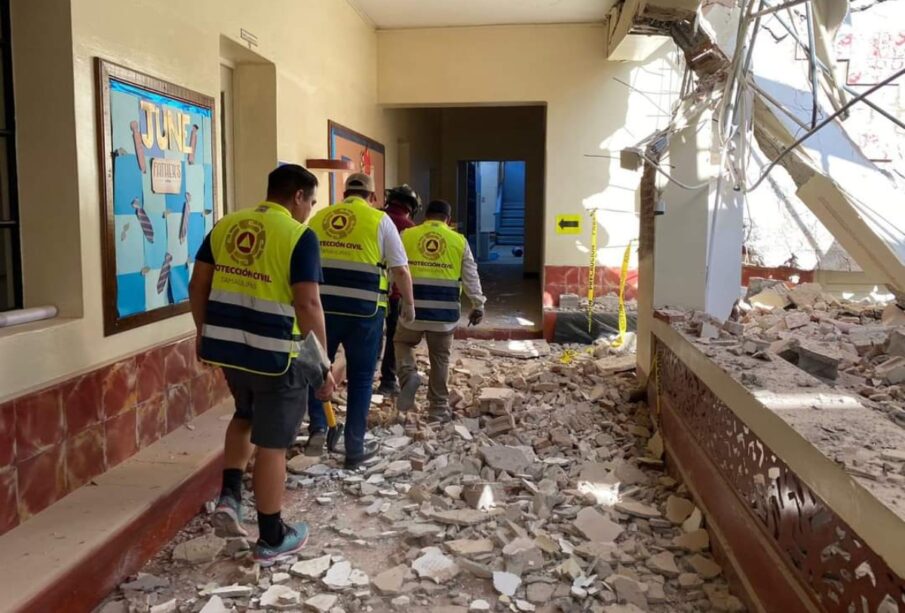 Tamaulipas: Colapsa techo de colegio en Ciudad Victoria