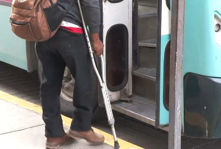Rampas en el transporte público de La Paz