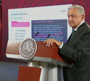 AMLO hablando de resolutivo del INE