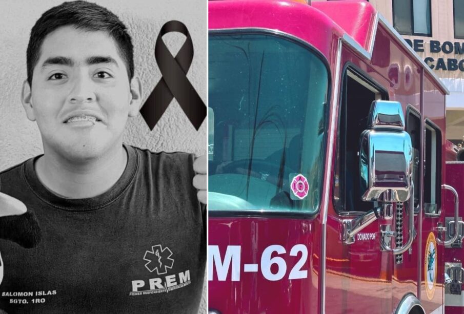 Bombero de Cabo San Lucas Daniel Dircio.