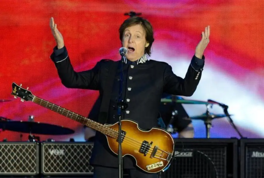 Cantante británico Paul McCartney.