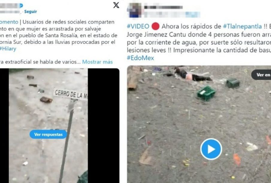 Captura de video de inundación en EdoMex.