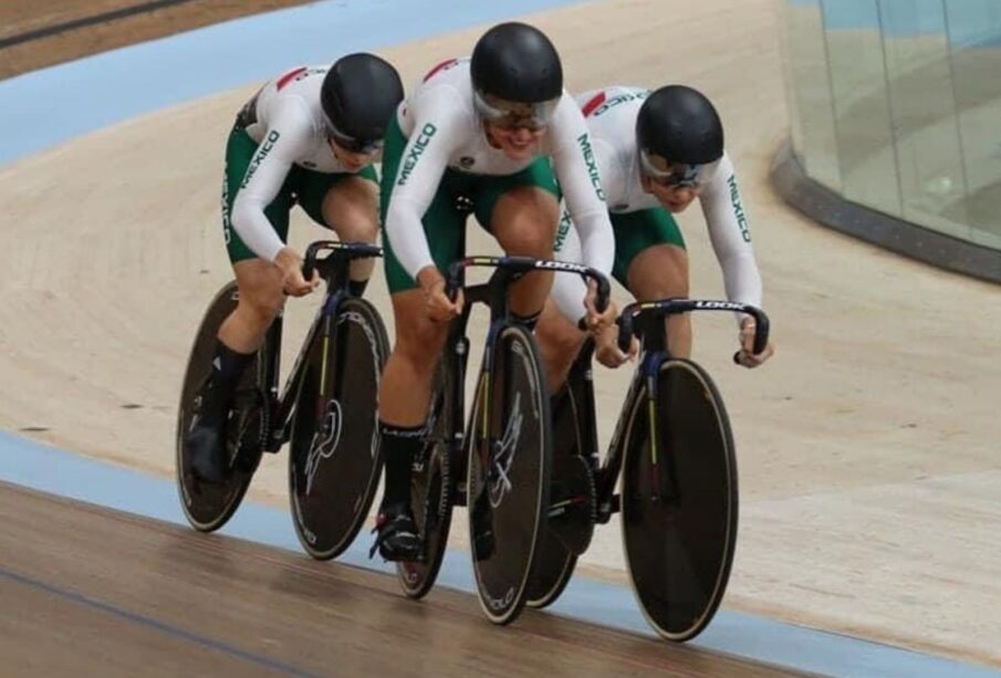 Ciclista mexicanos en la primer jornada de Glasgow.