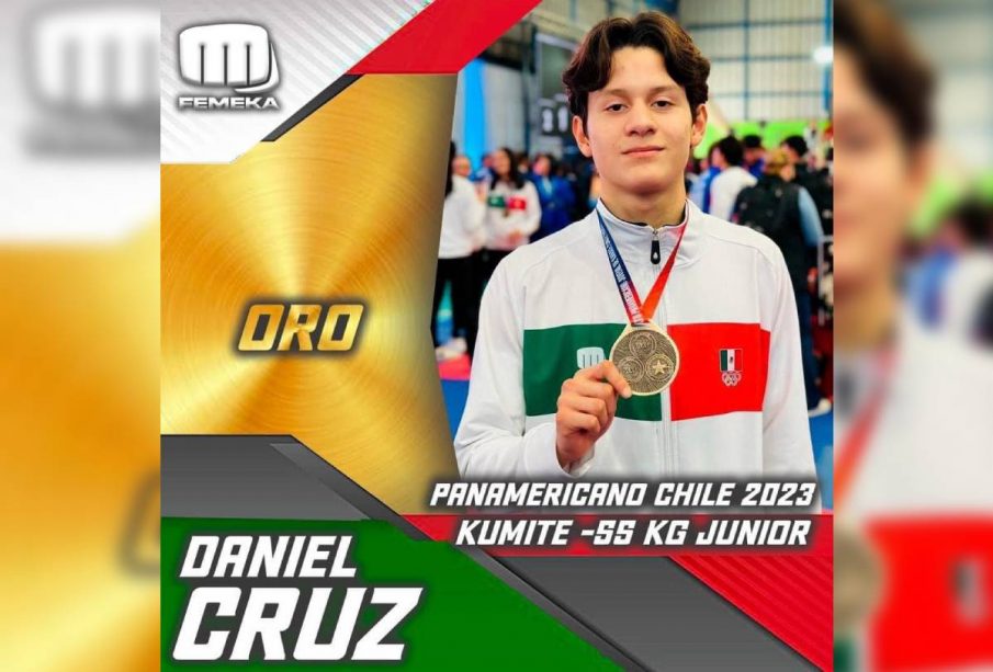 Daniel Cruz con medalla