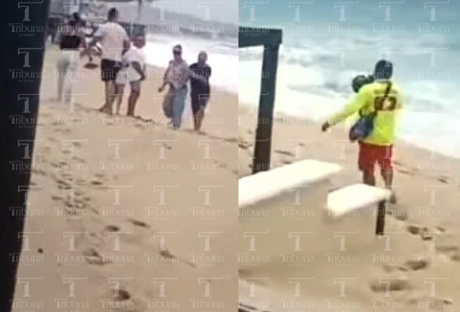 Siete turistas fueron desalojados de playas de Los Cabos