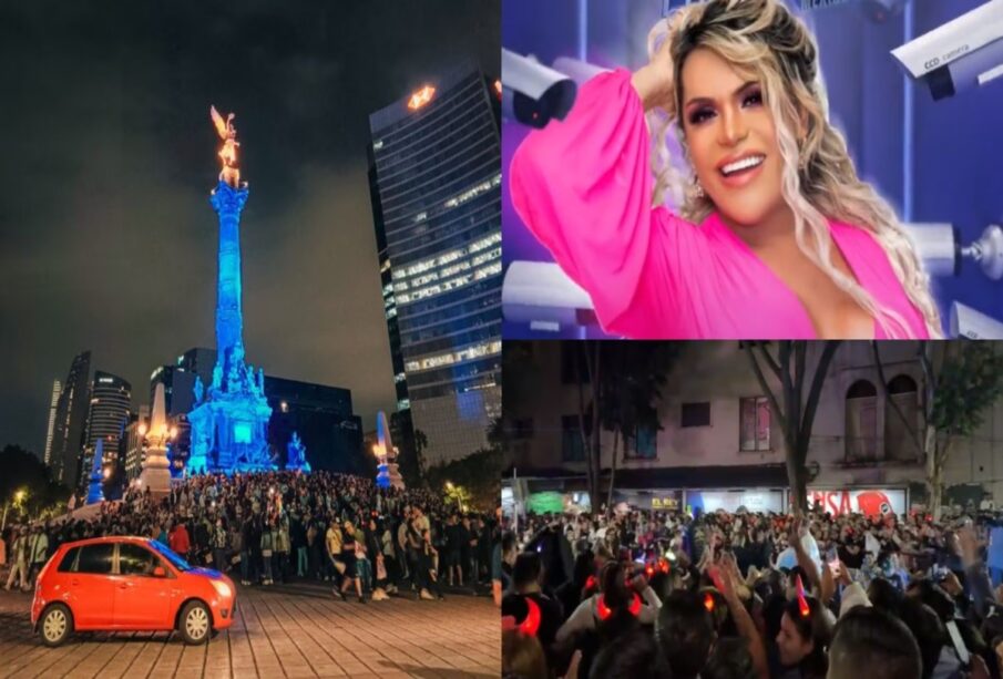 Festejan triunfo de Wendy Guevara en Ángel de la Independencia