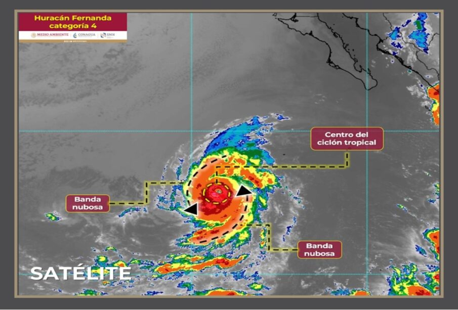 Huracán Fernanda: Categoría 4 al suroeste de Cabo San Lucas