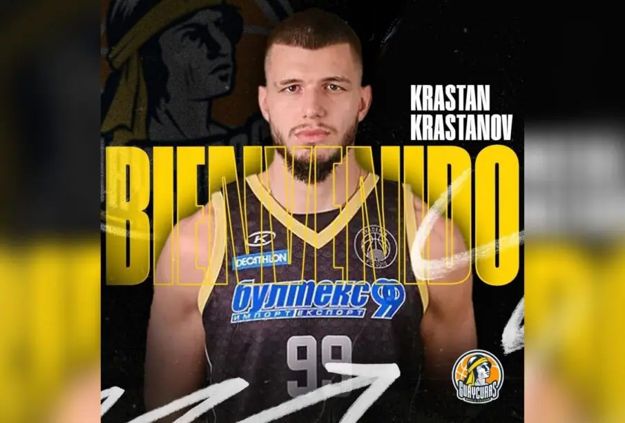 Jugador búlgaro Krastan Krastanov en Guaycuras La Paz.