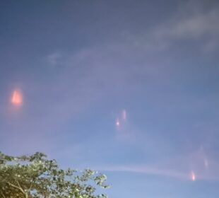 Captan luces extrañas en cielo de Villahermosa