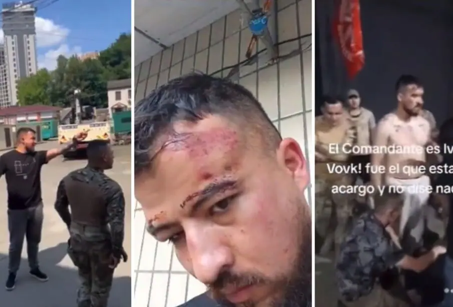 Mercenarios colombianos discutiendo con el Ejército Ucraniano