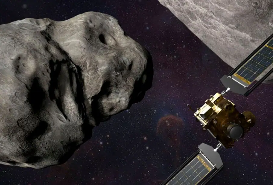 Nave espacial DART de la NASA que se estrelló contra un asteroide