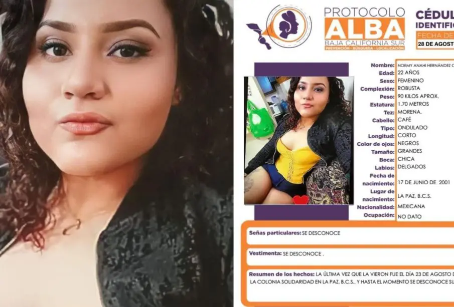 Noemy Anahí, desaparecida en La Paz