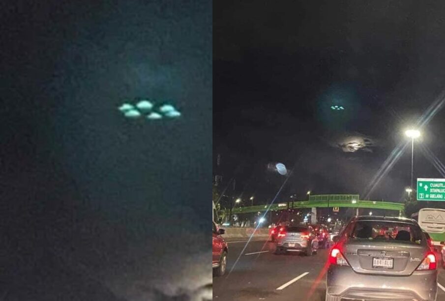 Captan luces y objeto extraño en cielo de CDMX