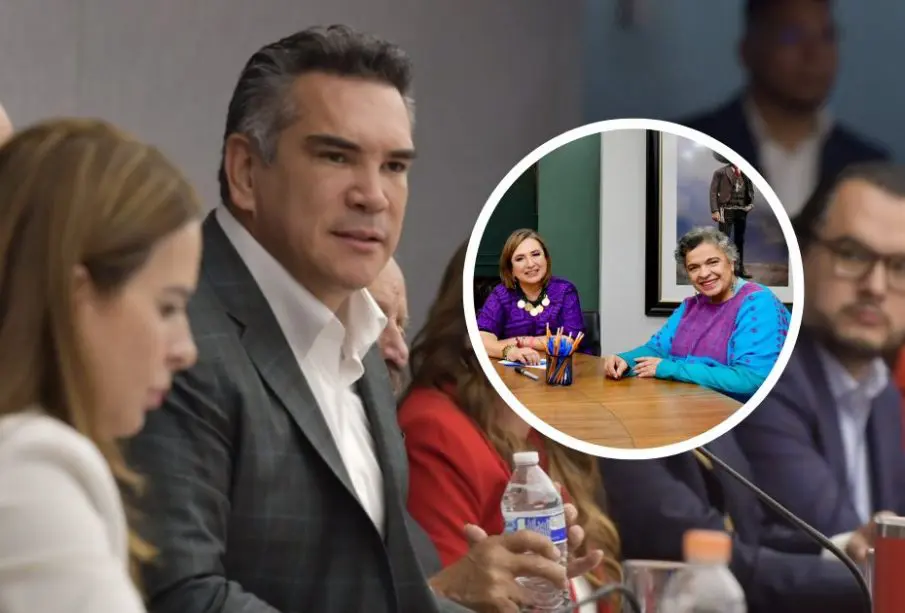 Alito Moreno, Xóchitl Gálvez y Beatriz Paredes