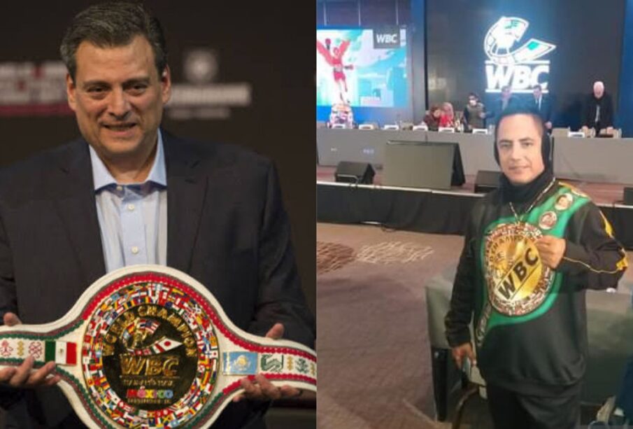 Presidente del Consejo Mundial del Boxeo y Arturo “Gallito” Cota