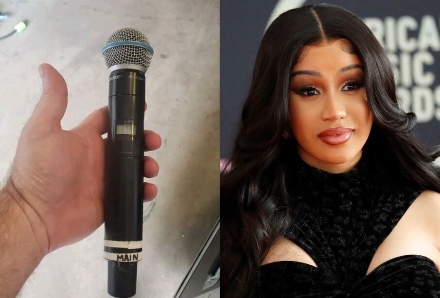 Cardi B y su micrófono