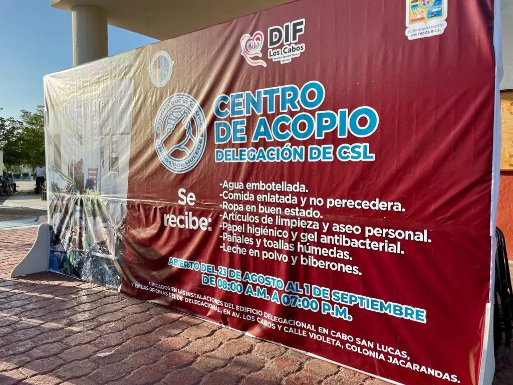 Instalan Centro de Acopio en Cabo San Lucas para brindar apoyo a ...