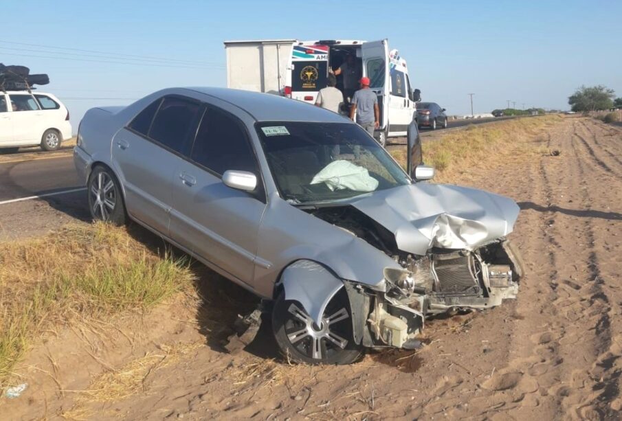 Choque vehicular en Comondú, BCS