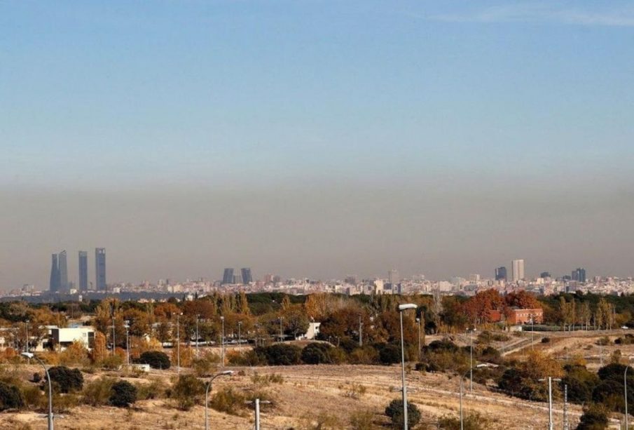 Aire contaminado en una ciudad