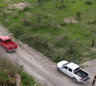 Parcela en Lagos de Moreno con cuerpos quemados.