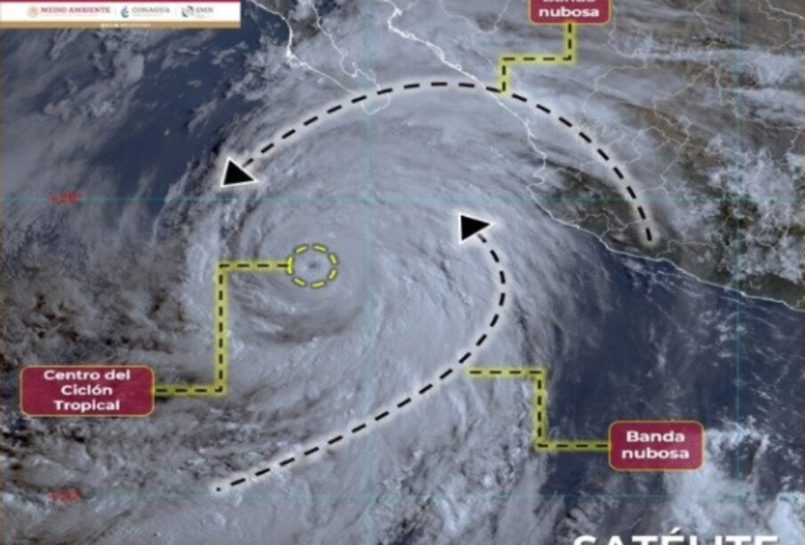 El huracán "Hilary" afectará a los estados de Jalisco, Nayarit, Baja California Sur, Sinaloa y Sonora.