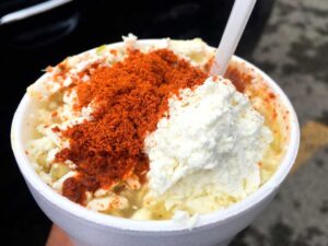 Elote en vaso