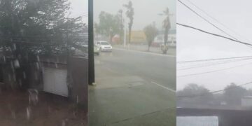 Fuertes lluvias en La Paz, agosto 2023