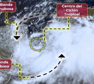 mapa de la tormenta tropical Idalia