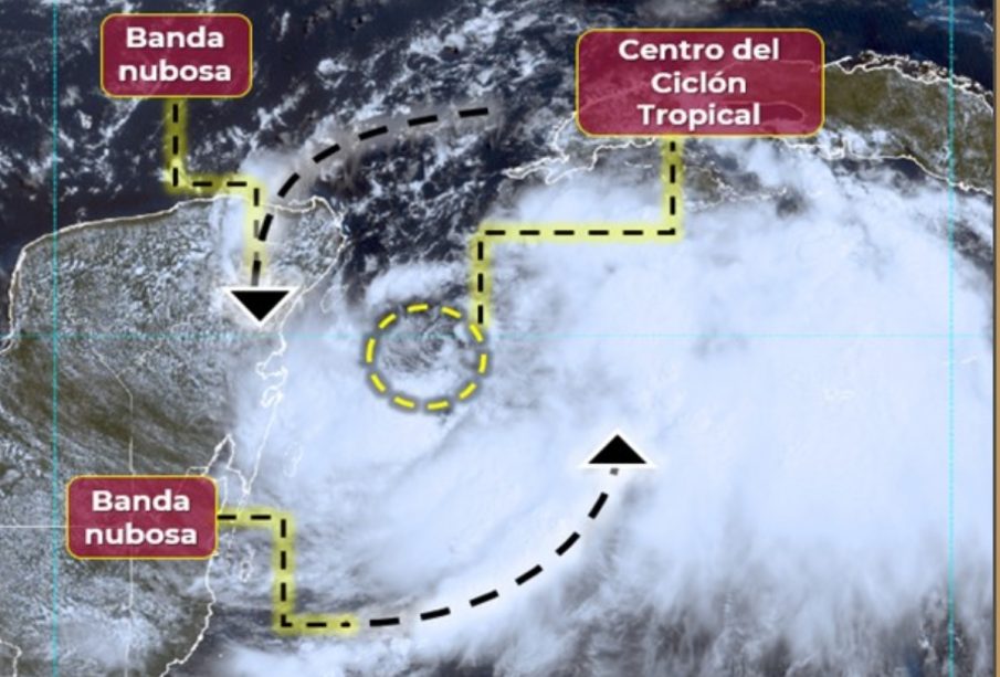 mapa de la tormenta tropical Idalia