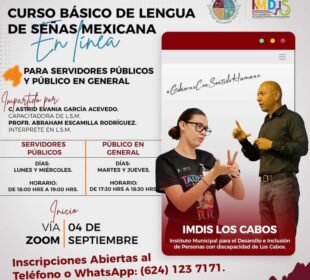 Invitación al curso de lenguaje de señas