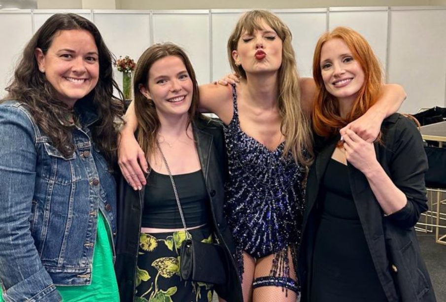 Jessica Chastain en el concierto de Taylor Swift