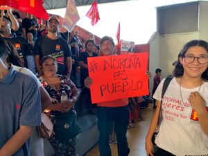 Simpatizantes de Noroña en Los Cabos