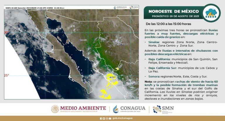 pronostico de lluvias