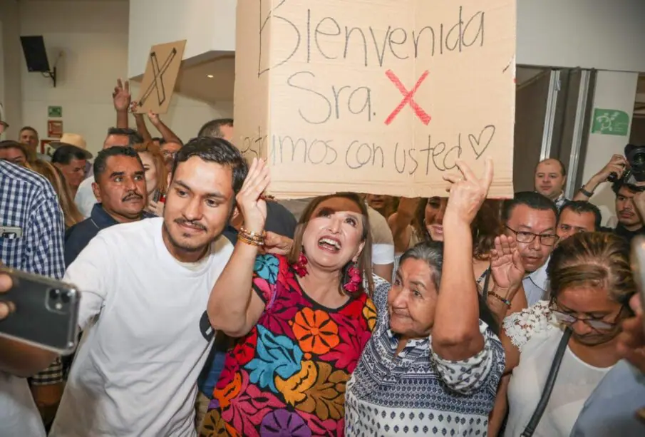 Recibimiento a Xóchitl Gálvez