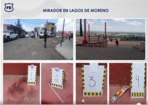 Foto del mirador de Lagos de Moreno, donde había sangre en el suelo