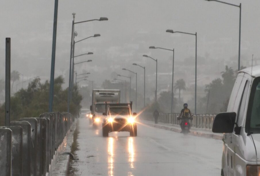 vialidad con clima lluvioso