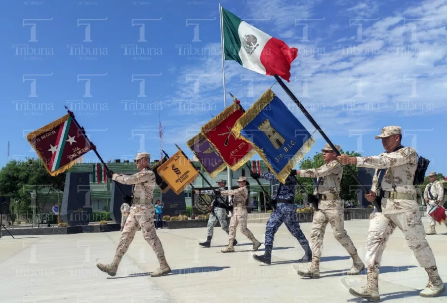 Tropas militares se preparan para el desfile del 16 de septiembre