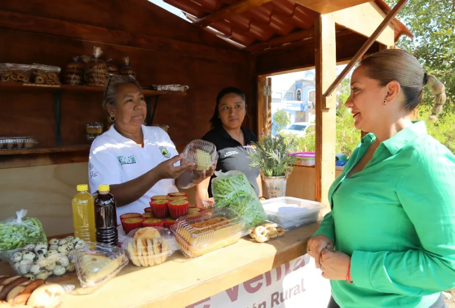 Vendedora de productos regionales de La Paz