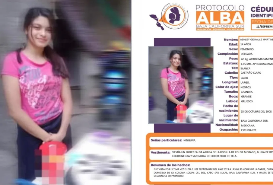 Ficha de búsqueda de Ashley Geinalle Martínez Romero