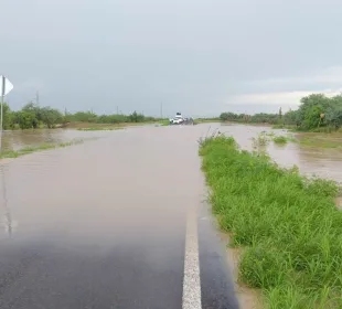 Crecida de arroyo en La Paz