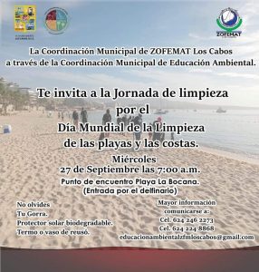 Celebrarán Día Mundial de Limpieza de Playas