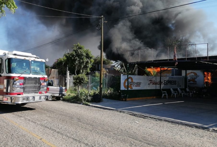 Incendio en bodega